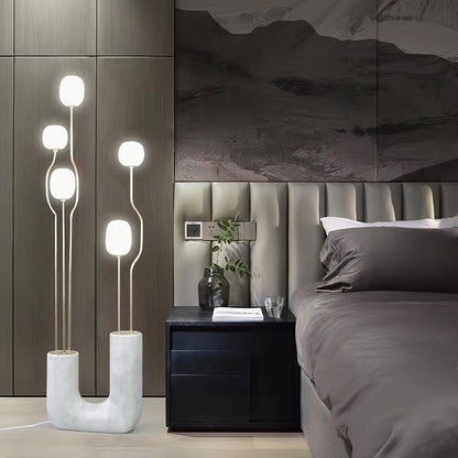 Modern Resin & Glass LED Floor Lamp