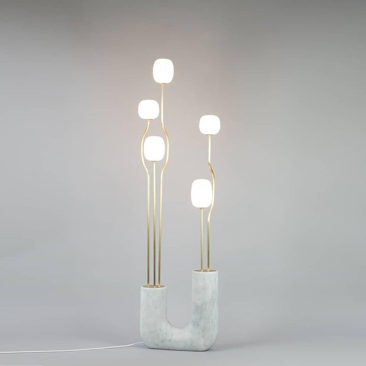 Modern Resin & Glass LED Floor Lamp