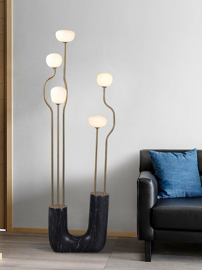 Modern Resin & Glass LED Floor Lamp