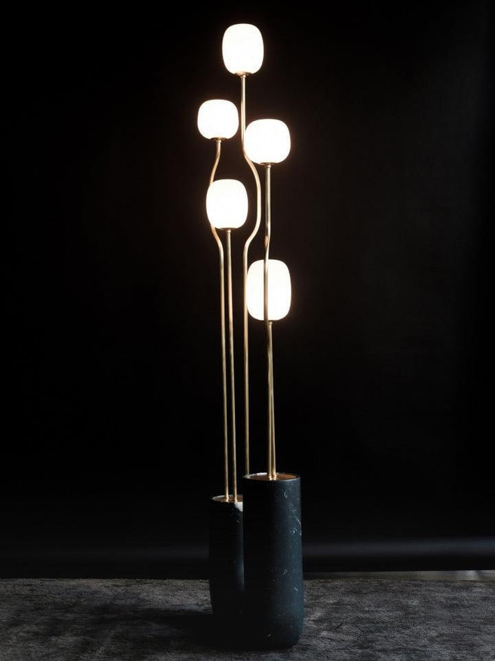 Modern Resin & Glass LED Floor Lamp