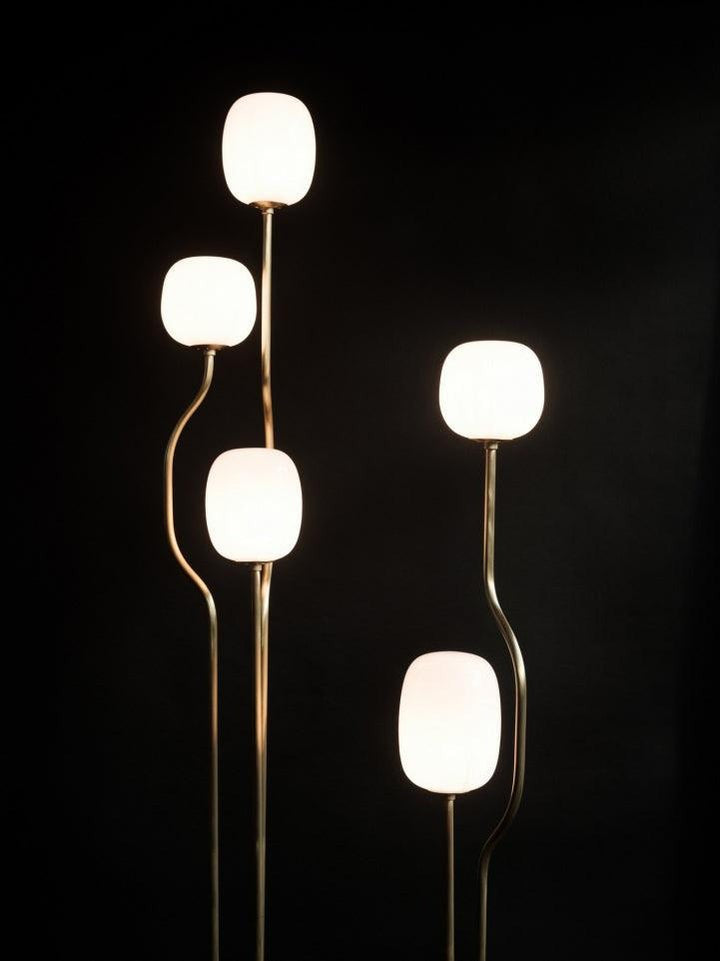 Modern Resin & Glass LED Floor Lamp