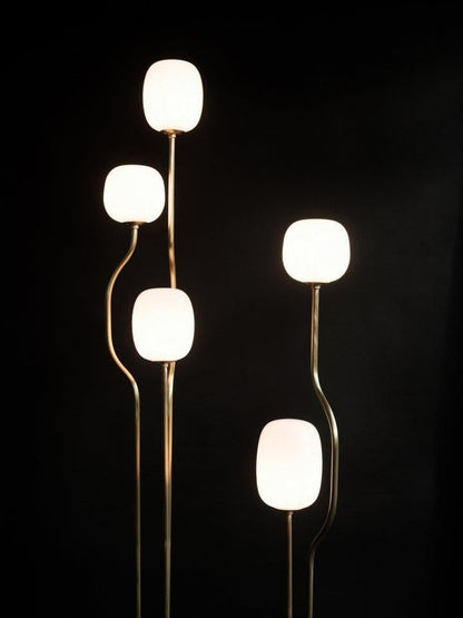 Modern Resin & Glass LED Floor Lamp