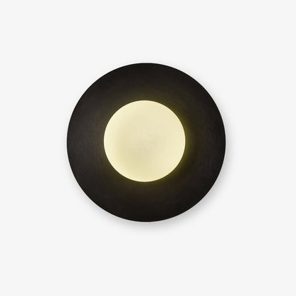 Modern Round Glass Art Wall Sconce