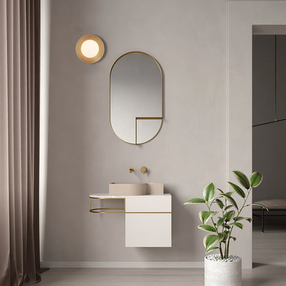 Modern Round Glass Art Wall Sconce
