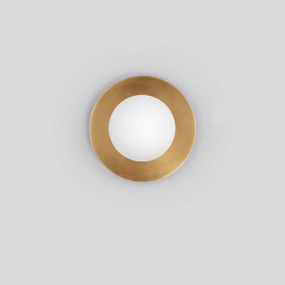 Modern Round Glass Art Wall Sconce