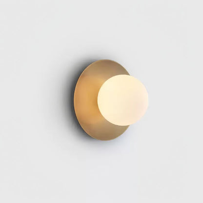Modern Round Glass Art Wall Sconce