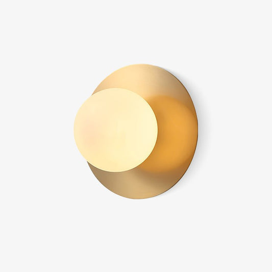 Modern Round Glass Art Wall Sconce