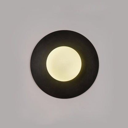 Modern Round Glass Art Wall Sconce
