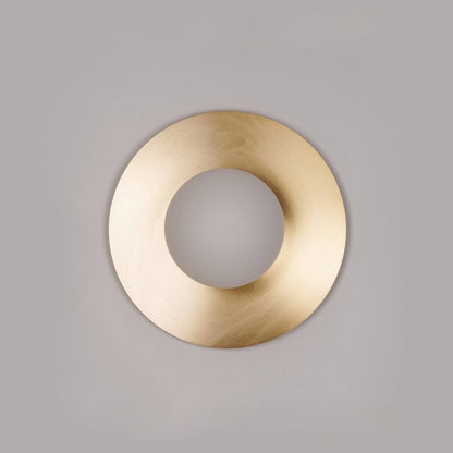 Modern Round Glass Art Wall Sconce