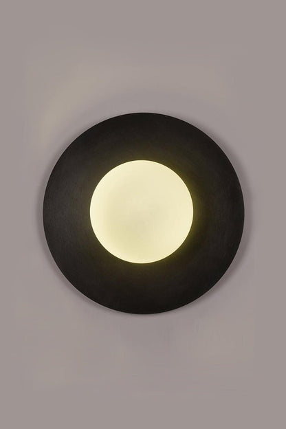Modern Round Glass Art Wall Sconce