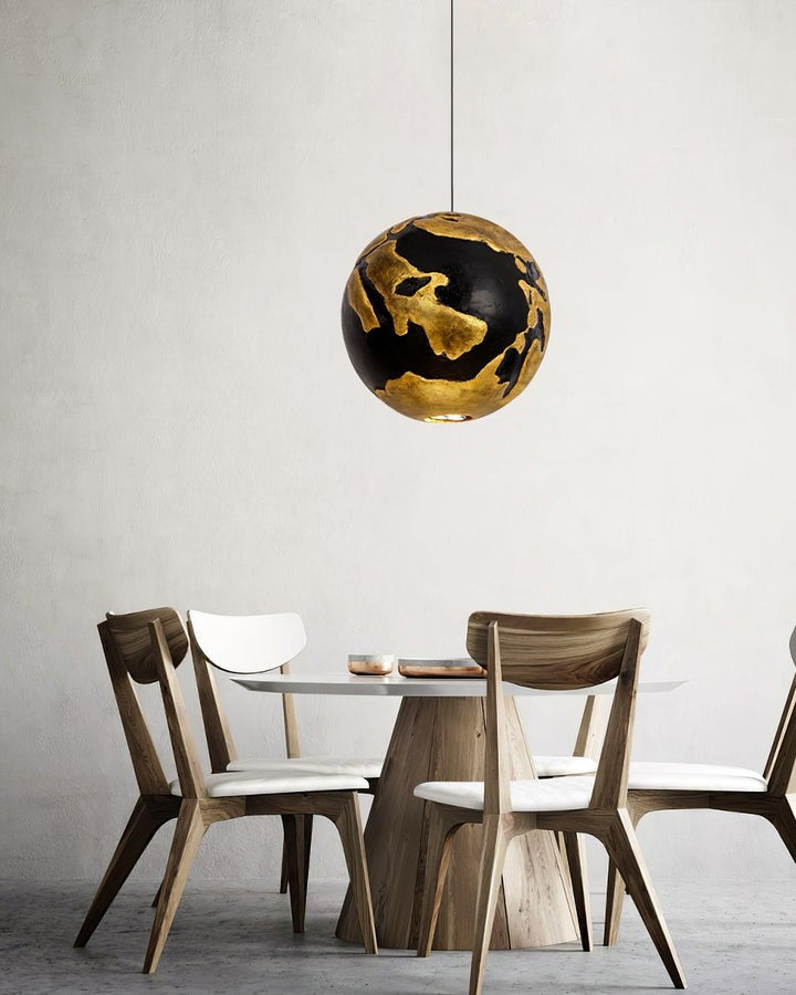 Modern Sculptural Foam-Composite Pendant Lamp