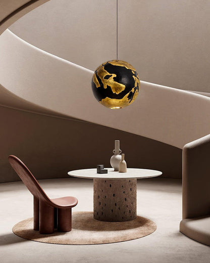 Modern Sculptural Foam-Composite Pendant Lamp