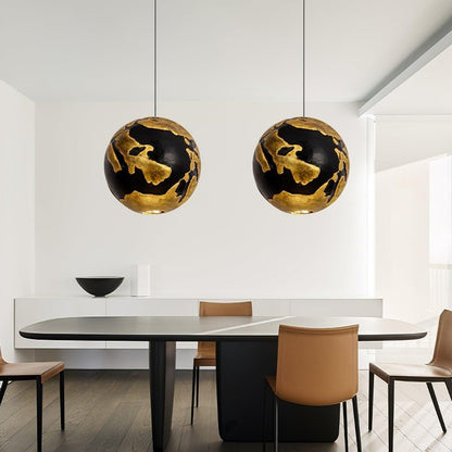 Modern Sculptural Foam-Composite Pendant Lamp