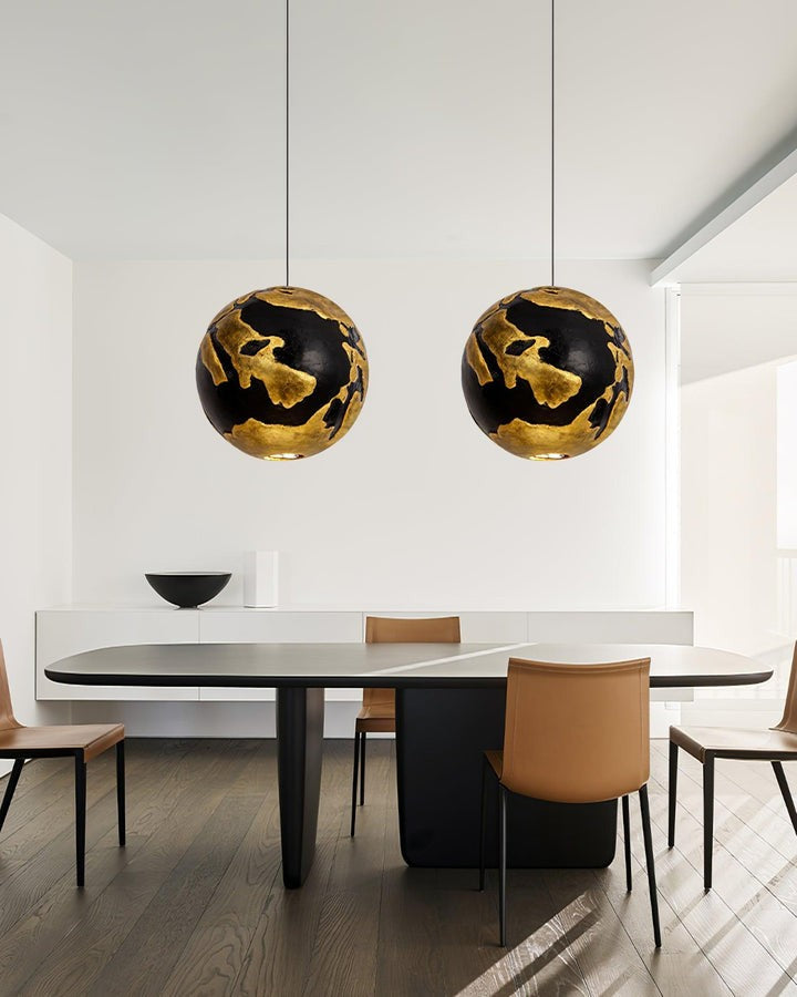 Modern Sculptural Foam-Composite Pendant Lamp