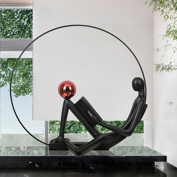 Modern Sculptural LED Floor Lamp for Reading Nooks