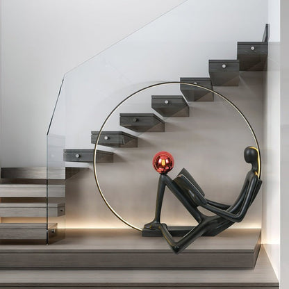 Modern Sculptural LED Floor Lamp for Reading Nooks
