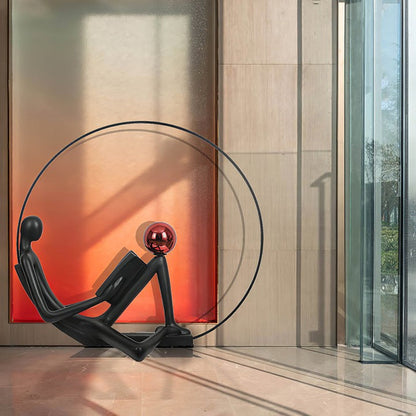Modern Sculptural LED Floor Lamp for Reading Nooks