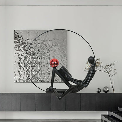 Modern Sculptural LED Floor Lamp for Reading Nooks