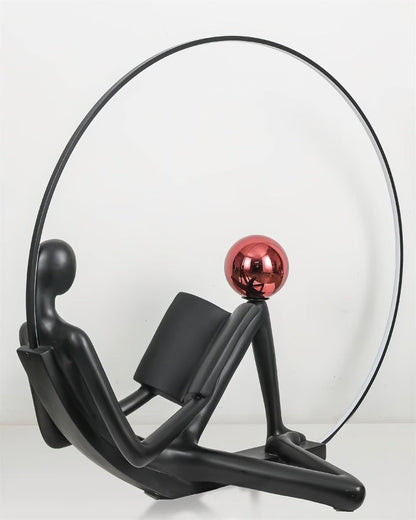 Modern Sculptural LED Floor Lamp for Reading Nooks