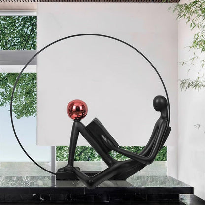 Modern Sculptural LED Floor Lamp for Reading Nooks