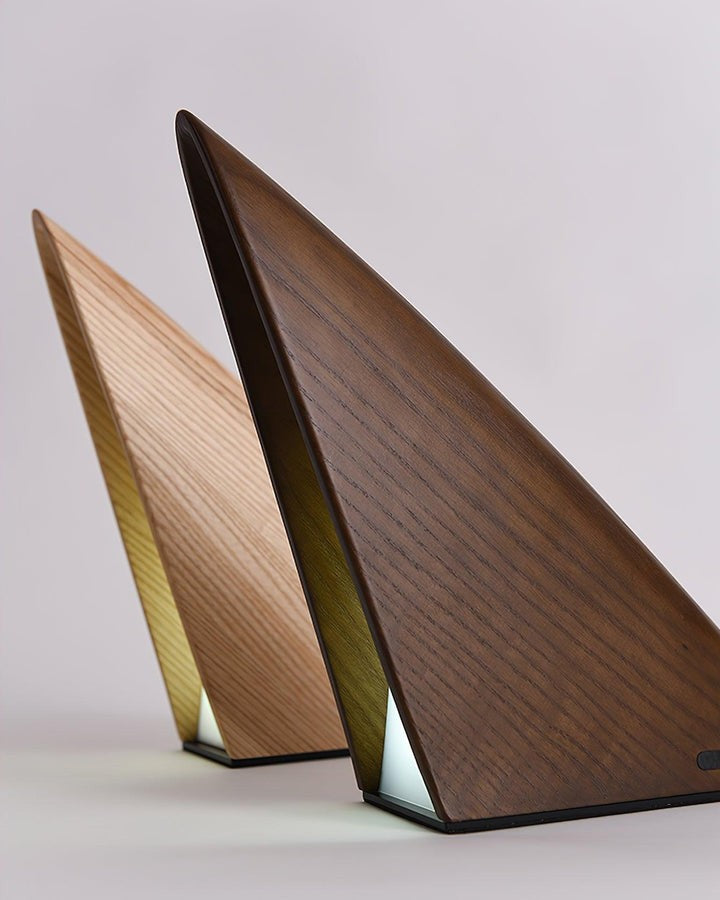 Modern Triangular LED Table Lamp with Dimmable Touch & Rechargeable Battery