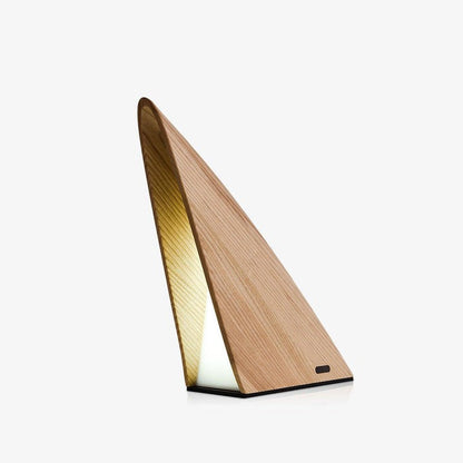 Modern Triangular LED Table Lamp with Dimmable Touch & Rechargeable Battery