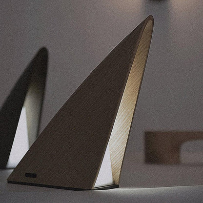 Modern Triangular LED Table Lamp with Dimmable Touch & Rechargeable Battery