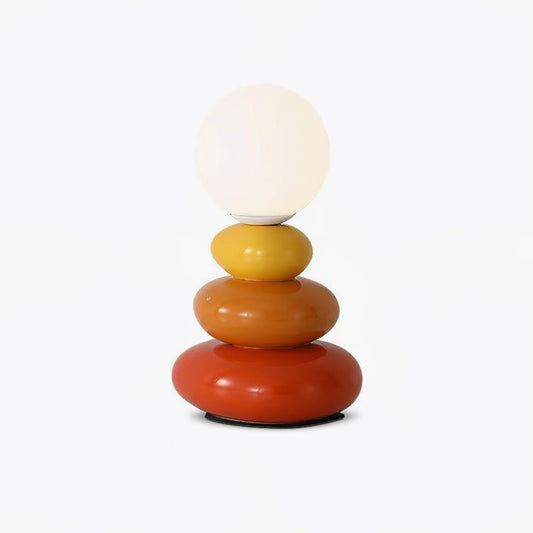Modern Triple Gourd Glass Table Lamp with Integrated LED
