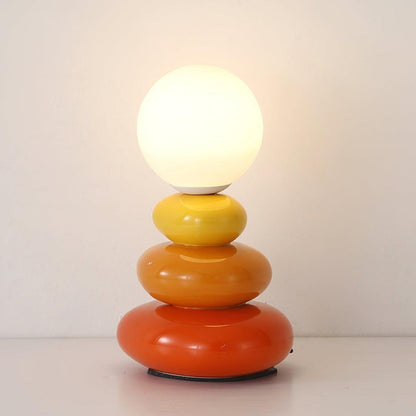 Modern Triple Gourd Glass Table Lamp with Integrated LED