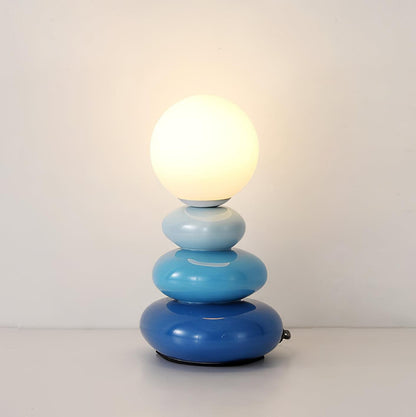 Modern Triple Gourd Glass Table Lamp with Integrated LED