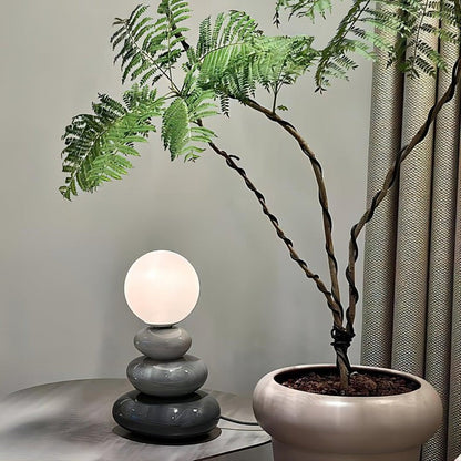 Modern Triple Gourd Glass Table Lamp with Integrated LED