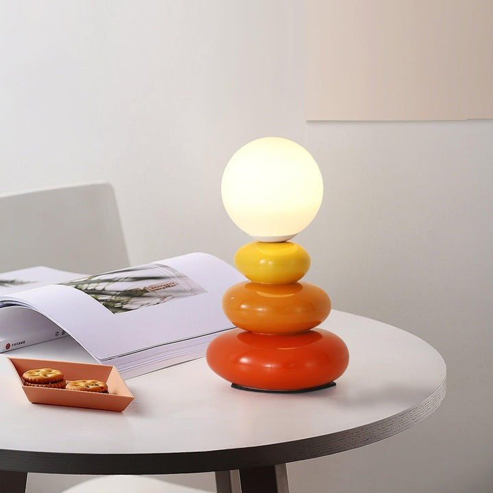 Modern Triple Gourd Glass Table Lamp with Integrated LED