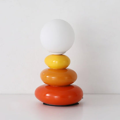 Modern Triple Gourd Glass Table Lamp with Integrated LED