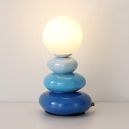 Modern Triple Gourd Glass Table Lamp with Integrated LED