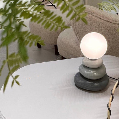 Modern Triple Gourd Glass Table Lamp with Integrated LED