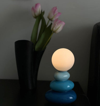 Modern Triple Gourd Glass Table Lamp with Integrated LED