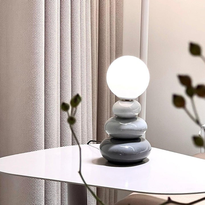 Modern Triple Gourd Glass Table Lamp with Integrated LED