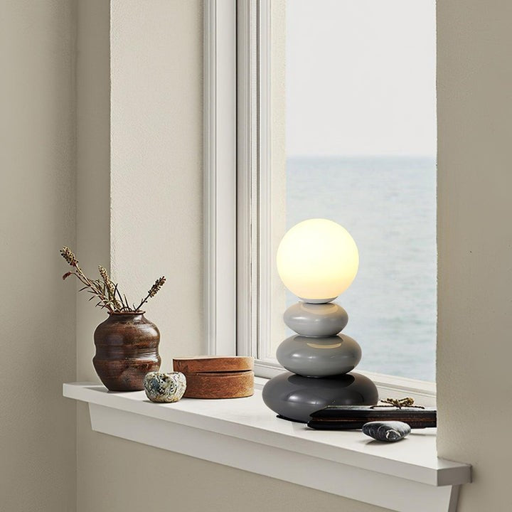 Modern Triple Gourd Glass Table Lamp with Integrated LED