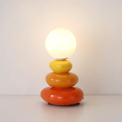 Modern Triple Gourd Glass Table Lamp with Integrated LED