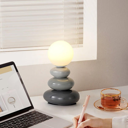 Modern Triple Gourd Glass Table Lamp with Integrated LED