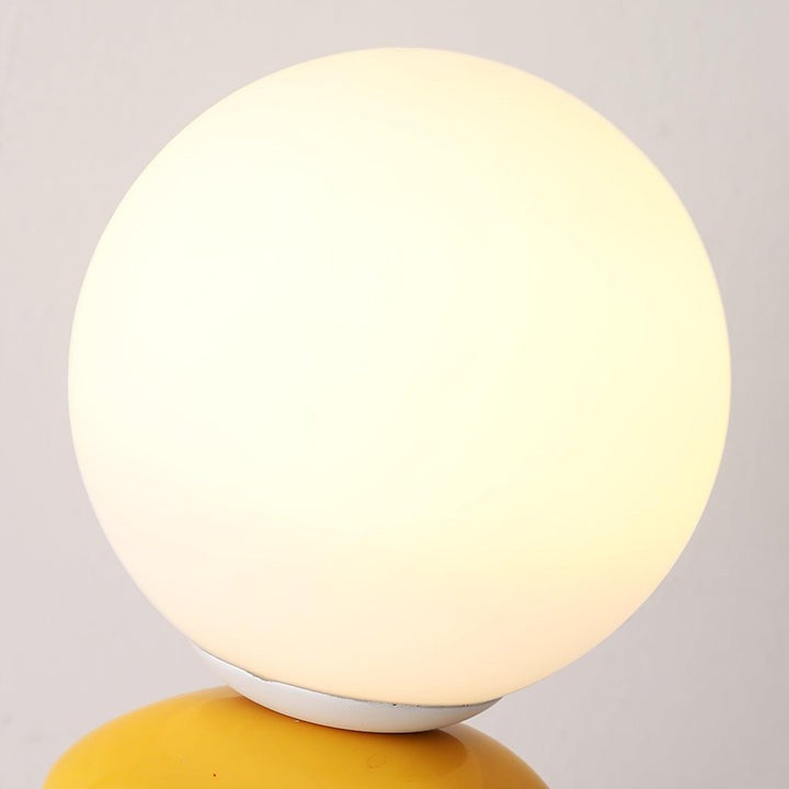 Modern Triple Gourd Glass Table Lamp with Integrated LED