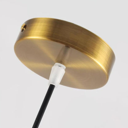 Modern Walnut Flying Saucer Pendant Light