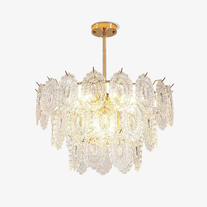 Modern Wave Glass Chandelier