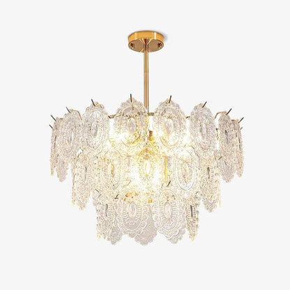 Modern Wave Glass Chandelier