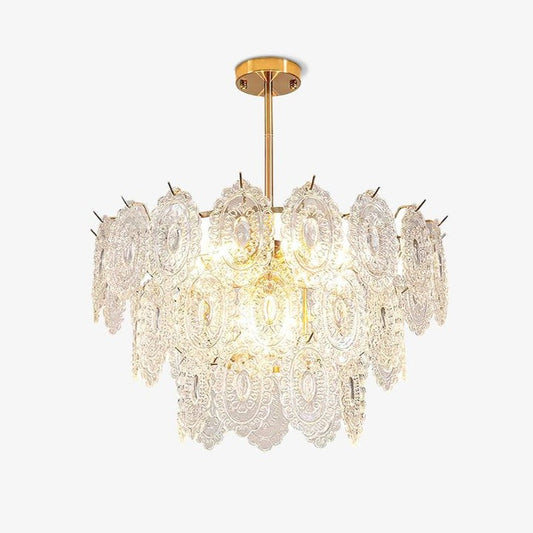 Modern Wave Glass Chandelier