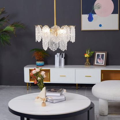 Modern Wave Glass Chandelier