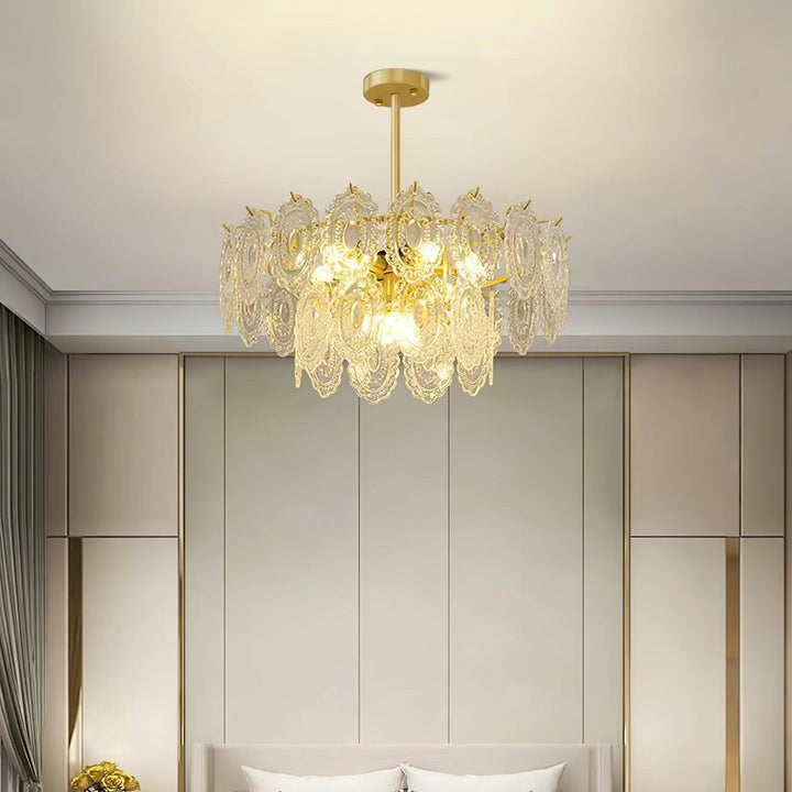 Modern Wave Glass Chandelier