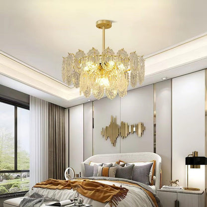 Modern Wave Glass Chandelier
