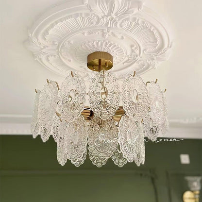 Modern Wave Glass Chandelier