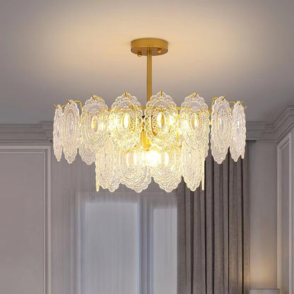 Modern Wave Glass Chandelier